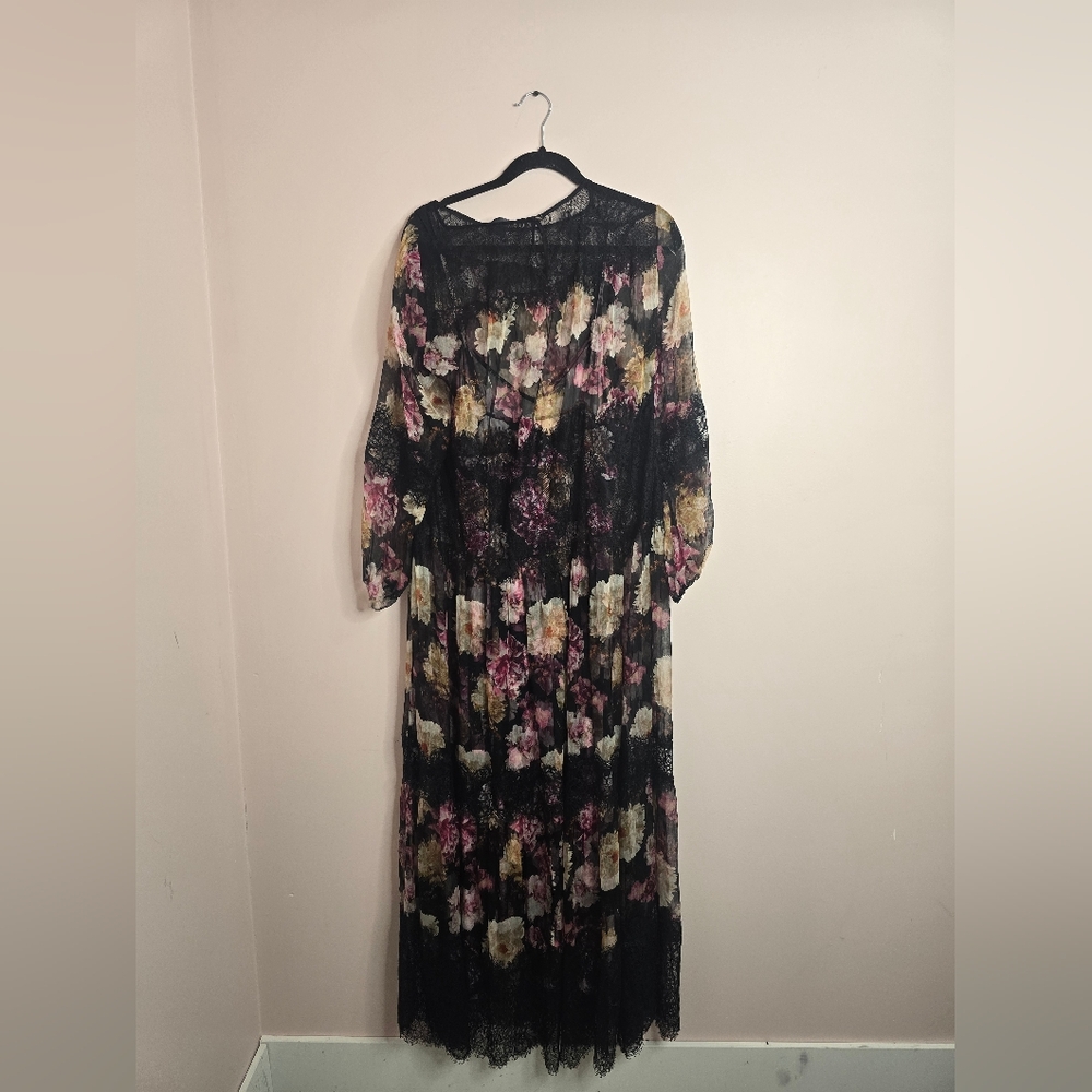 Johnny Was JADE Flora Lace Maxi Dress (Missing Tie) - Picture 5 of 9
